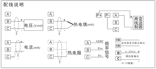 彩色無紙記錄儀配線圖